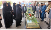 ادای احترام جهادگران دانشگاهی آذربایجانشرقی به مقام شامخ شهید آل هاشم